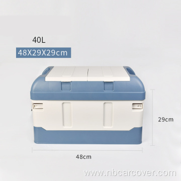 Double layers small lockable car inside storage box